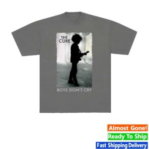 The Cure Shop Merch Store Boys Don’t Cry Grey Tee