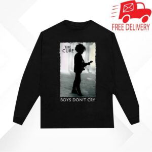 The Cure Shop Merch Store Boys Don’t Cry Black Long Sleeve