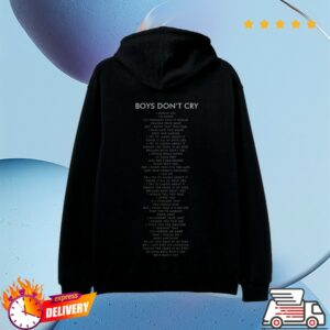 The Cure Store Merch Boys Don’t Cry Black Hoodie