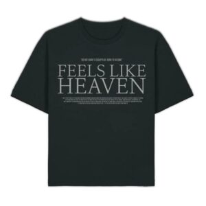Loreen Merch Store Feels Like Heaven Black Tee