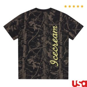 Bbcicecream Store Merch Tree Camo T-Shirt – Black