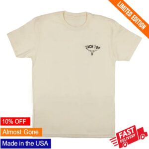 Zach Top Merch Store 2025 Natural Tour Tee