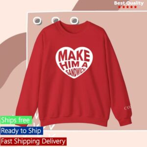 Candace Owens Merch Store Make Him A Sandwich V Day Crewneck