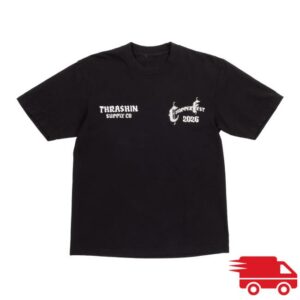 Thrashin Supply Merch Store Thrashin X David Mann Chopper Fest Jail Break Tee Black