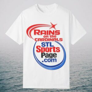 Rob Rains Store Merch Rains On The Cardinals Stl Sports Page T-Shirt