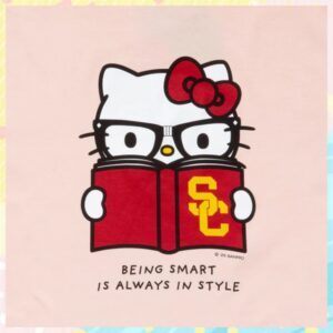 Sanrio Store Merch Hello Kitty X Usc Trojans Being Smart Tee