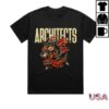Architects Merch Store Shop Wolf Tattoo Black T-Shirt
