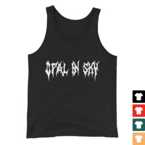 Opal In Sky Merch Store Opal In Sky Ram Logo By Olivia Black Unisex Tank Top