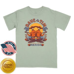 Dave Matthews Band Merch Store Dave & Tim 2026 Mexico Setlist Tee