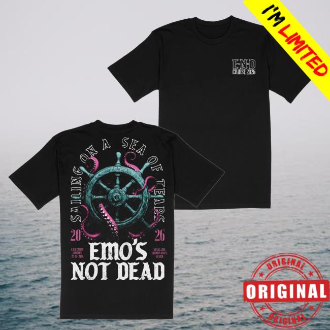 Emo's Not Dead Merch Store Shop Sea Of Tears '26 Tee 2 Emo's Not Dead Merch Store Shop Sea Of Tears '26 Tee