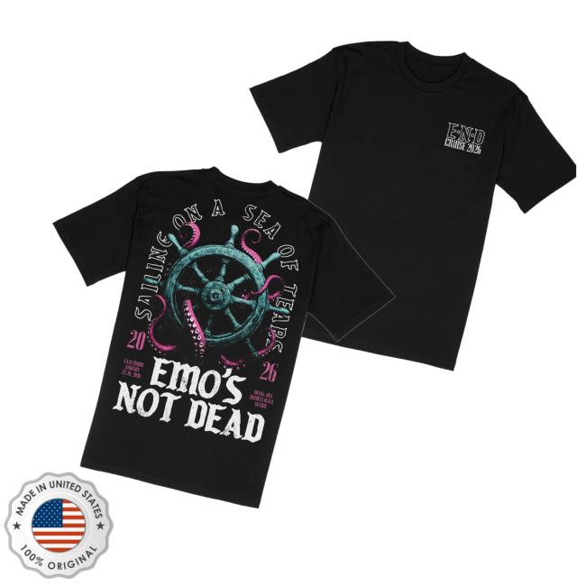 Emo's Not Dead Merch Store Shop Sea Of Tears '26 Tee 3 Emo's Not Dead Merch Store Shop Sea Of Tears '26 Tee
