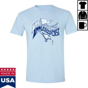 The Appleseed Cast Merch Store Appleseed Cast Bird & Flag Tee Blue