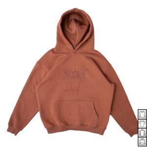 Kill Crew Merch Store Oversized Lux Hoodie Sweat & Bleed Brown