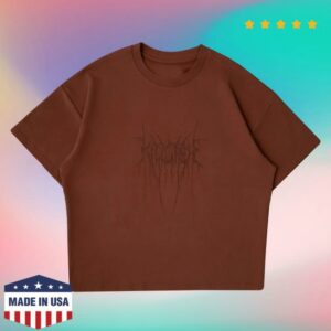 Kill Crew Merch Store Relaxed Fit Natural Cotton Sweat & Bleed T-Shirt Brown