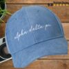 Wlu Edu Merch Alpha Delta Pi Corduroy Hat