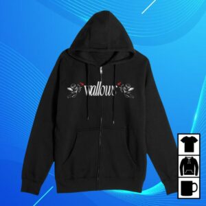 Wallows Store Merch Angel Zip Hoodie Black