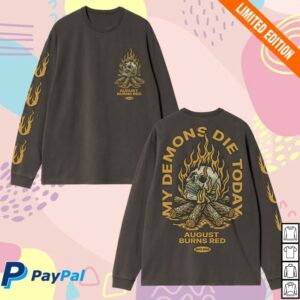August Burns Red Tour Merch Store Demons Die Long Sleeve T-Shirt