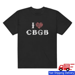 Cbgb Store Merch I Heart Cbgb Tee