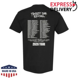 Treaty Oak Revival Store Merch Treaty Oak Revival 2026 Tour T-Shirt