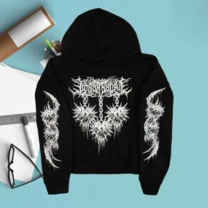 Lorna Shore Merch Store Lorna Shore Spiked Heart Womens Hooded Sweatshirt