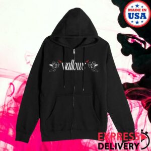 Wallows Merch Store Wallows Angel Zip Hoodie Black