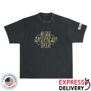 Real American Beer Store Merch Rab Camo Crew T-Shirt