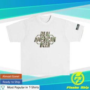 Real American Beer Merch Store Rab Camo Crew T-Shirt