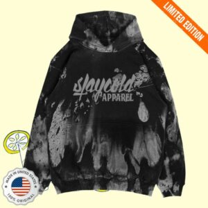 Staycoldapparel Store Merch Stay Cold Logo Grey Dye Oversized Hoodie