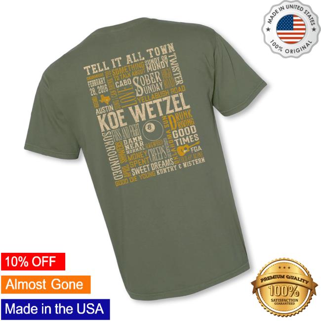 Koe Wetzel Merch Store Play The Hits Tee 3 Koe Wetzel Merch Store Play The Hits Tee