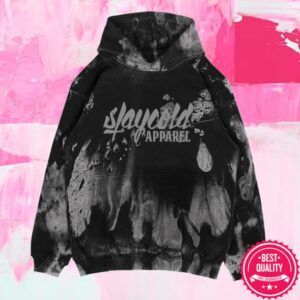Stay Cold Apparel Merch Store Stay Cold Logo Grey Dye Oversized Hoodie