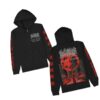Blood Incantation Store Merch World Tour 2024-2025 Zip Up Hoodie (Black)