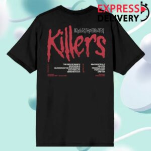 Iron Maiden Store Merch Killers 45 Tracklist Tee