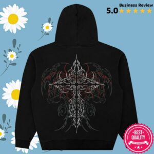 8Thwndr Store Merch Razor Tribal Hoodie Black