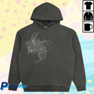 8Thwndr Store Merch Razor Tribal Hoodie Black