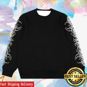 8Thwndr Store Merch Tribal Knitted Sweater Black
