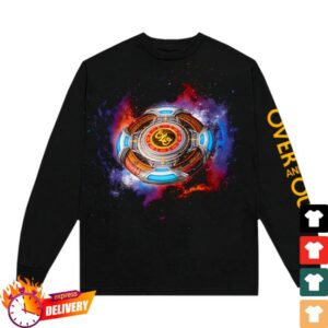 Jeff Lynne’s Elo Store Merch Galactic Over And Out Long Sleeve T-Shirt Black