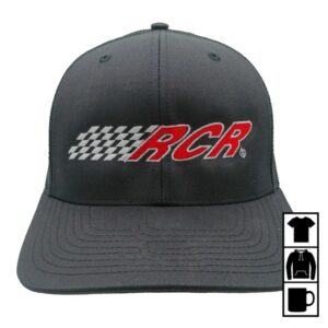 Rcrracing Store Merch Rcr Logo Black Richardson 112 Trucker Mesh Snapback Hat