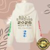 Billy Strings Merch Store Eyes Ladies Hoodie With Dates