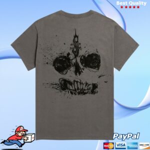 Slipknot Merch Store Skull Grey T-Shirt