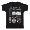 The Terrace Merch Store Hearts Iconic Collection T-Shirt Black