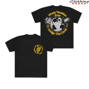 Amigo The Devil Shop Merch Store Worst Vacation Black T-Shirt