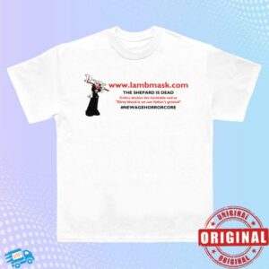 Lambmask Merch Store Dead Shepard Shirt White