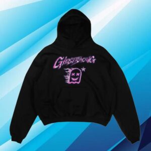 Ghost Racing Merch Store Big Brain Pink Hoodie Black