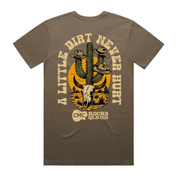 Cmc Rocks Merch Store A Little Dirt Unisex Walnut Tshirt - Newest ...