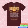 Cmc Rocks Merch Store Guitar Silhouette Unisex Burgundy Tshirt