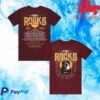 Cmc Rocks Merch Store Guitar Silhouette Unisex Burgundy Tshirt