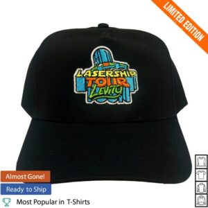 Levity Merch Store Shop Lasership Tour Embroidered Snapback Hat