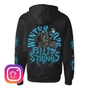Billy Strings Store Merch Wizard Metal Zip Up Hoodie With Dates Hoodie