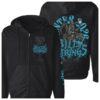 Billy Strings Store Merch Wizard Metal Zip Up Hoodie With Dates Hoodie