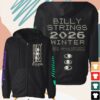 Billy Strings Store Merch Eyes Zip Up Hoodie With Dates Hoodie